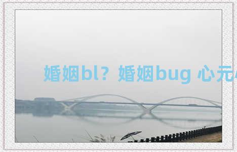 婚姻bl？婚姻bug 心元心语